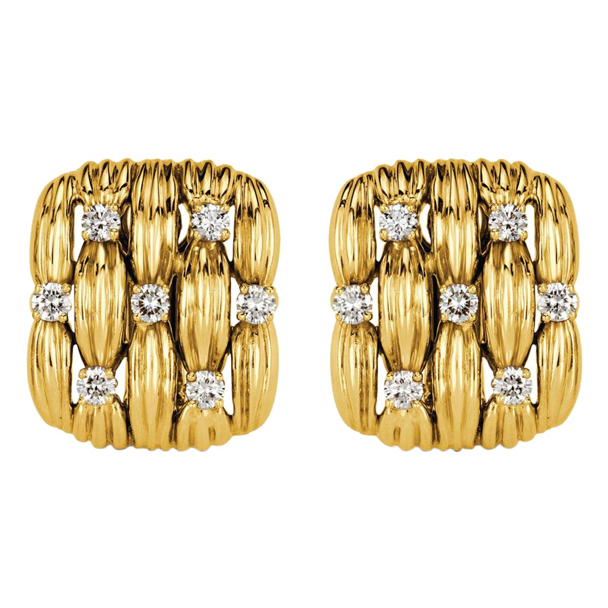 1.40ct Round Brilliant Cut Diamond Tiffany 
Co. Estate Clip-On Earrings