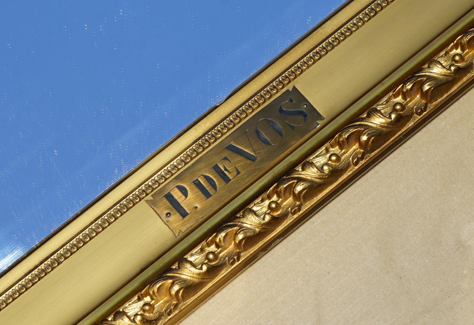 Hand-Crafted 140X152CM PAUL DE VOS 17TH CENTURY GILTWOOD PICTURE FRAMES CONVERTED TO MIRRORs For Sale