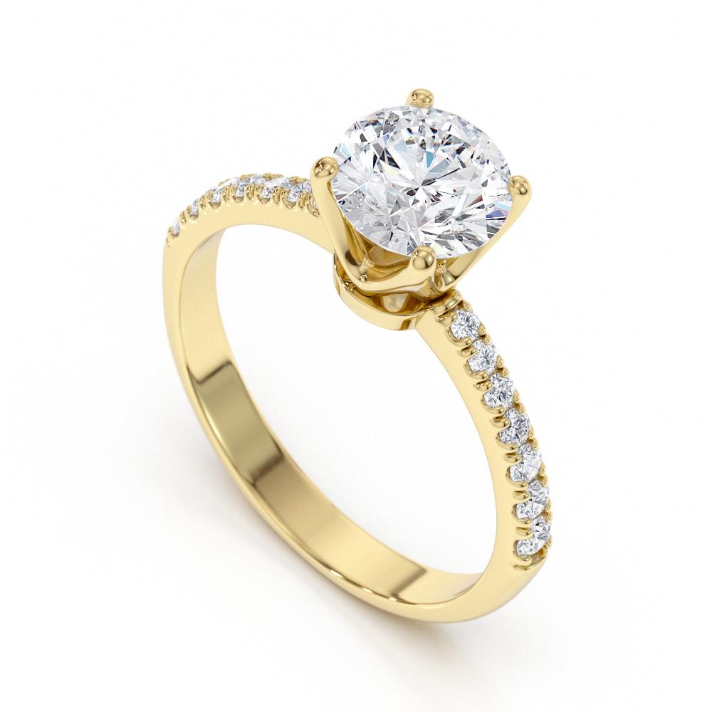 1.41 Carat GIA Certified Diamond Solitaire Engagement Ring in 18K Yellow Gold - Shlomit Rogel

Dripping in luxury, this beautiful 