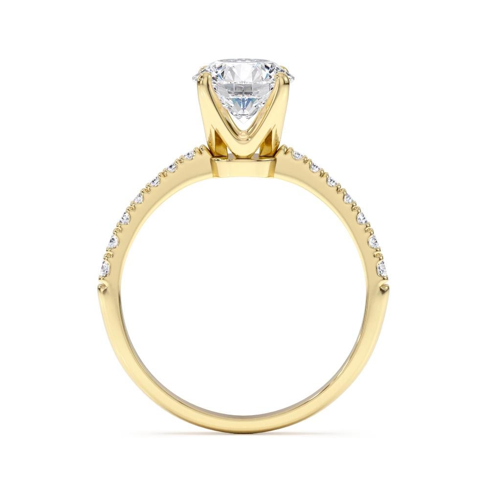 Art Deco 1.41 Carat GIA Certified Diamond Solitaire Engagement Ring in 18K Yellow Gold