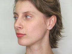 1.41 ct. t.w. Diamond Pave "Looks like 4 Carats'' White Gold Round Stud Earrings