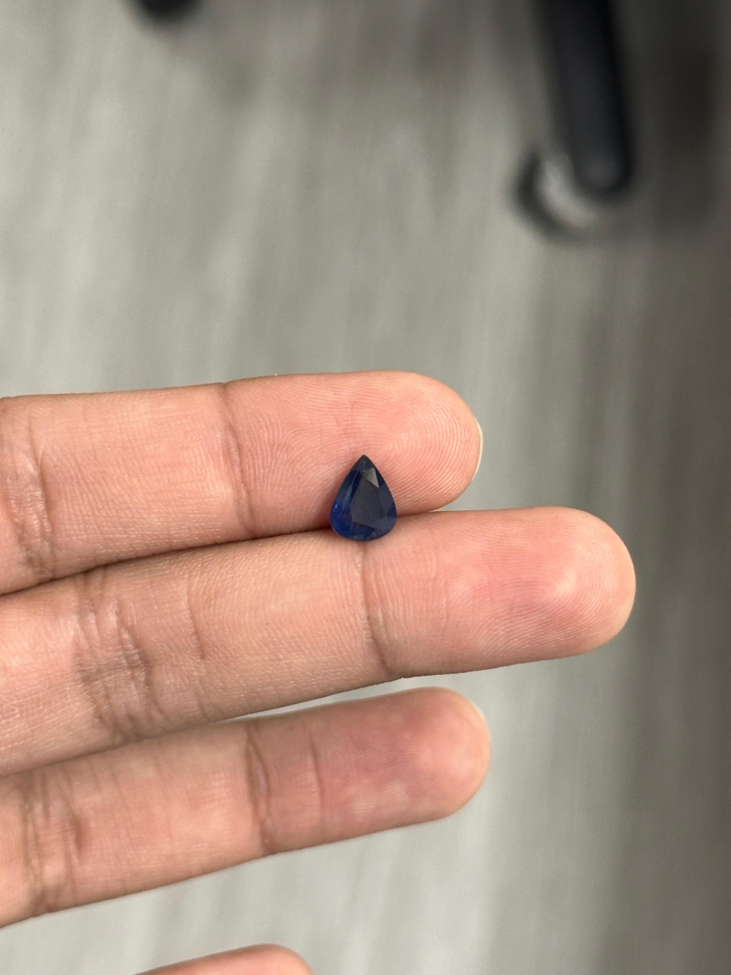 Taglio a goccia 1.41 Carat Pear Sapphire in vendita