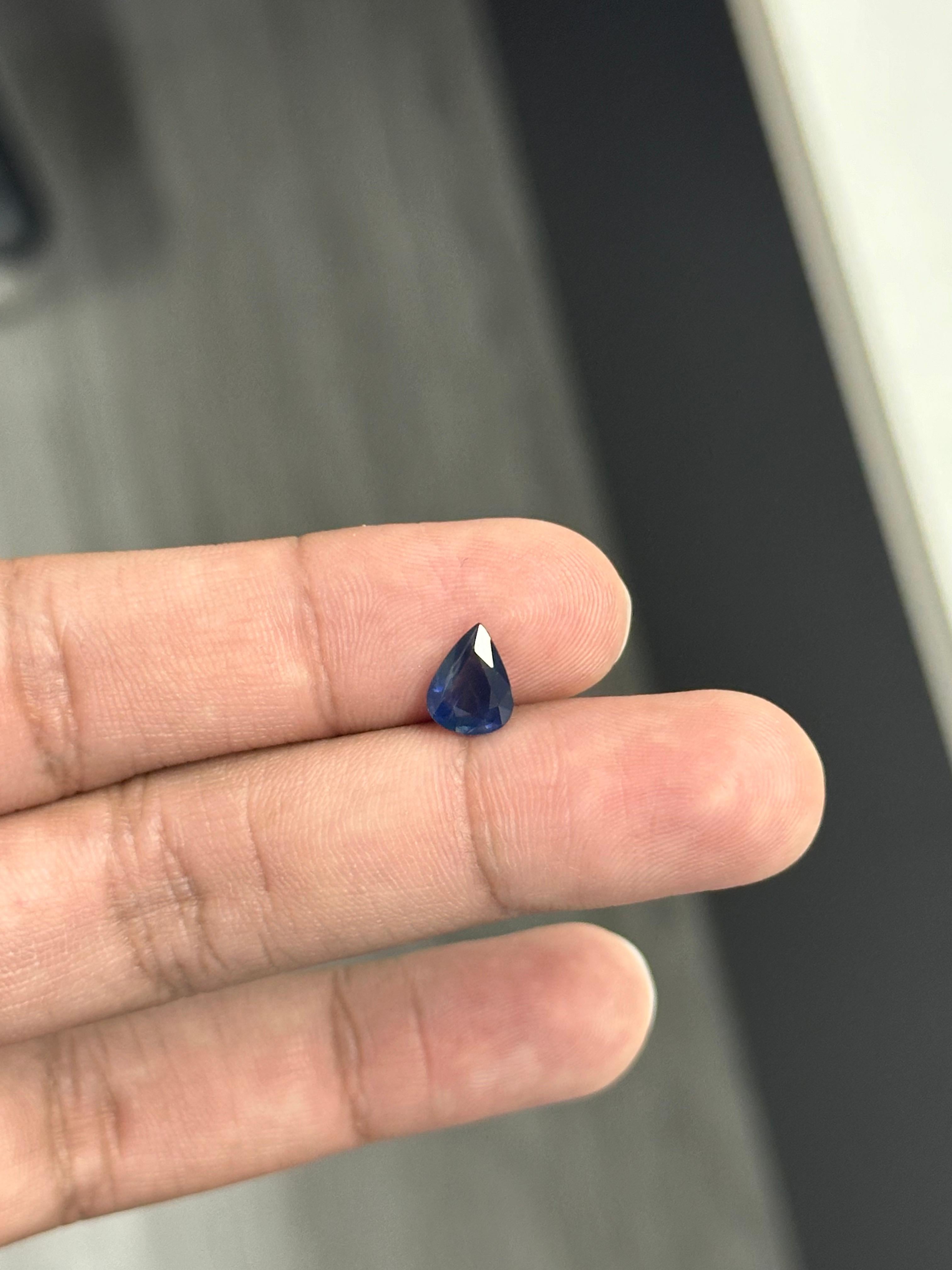 1.41 Carat Pear Sapphire In condizioni Nuovo in vendita a Bangkok, TH