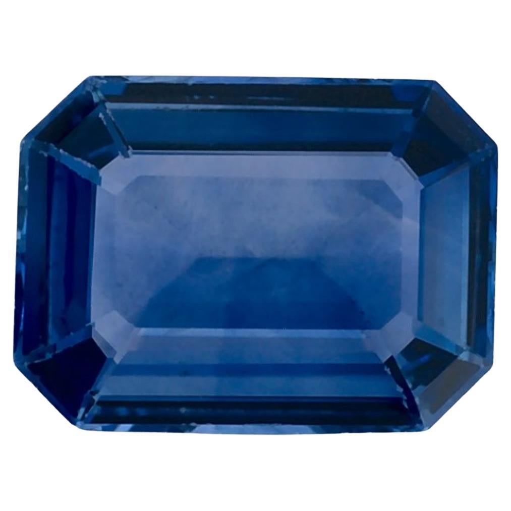 1.41 Karat Blauer Saphir Oktagon Loser Edelstein im Angebot