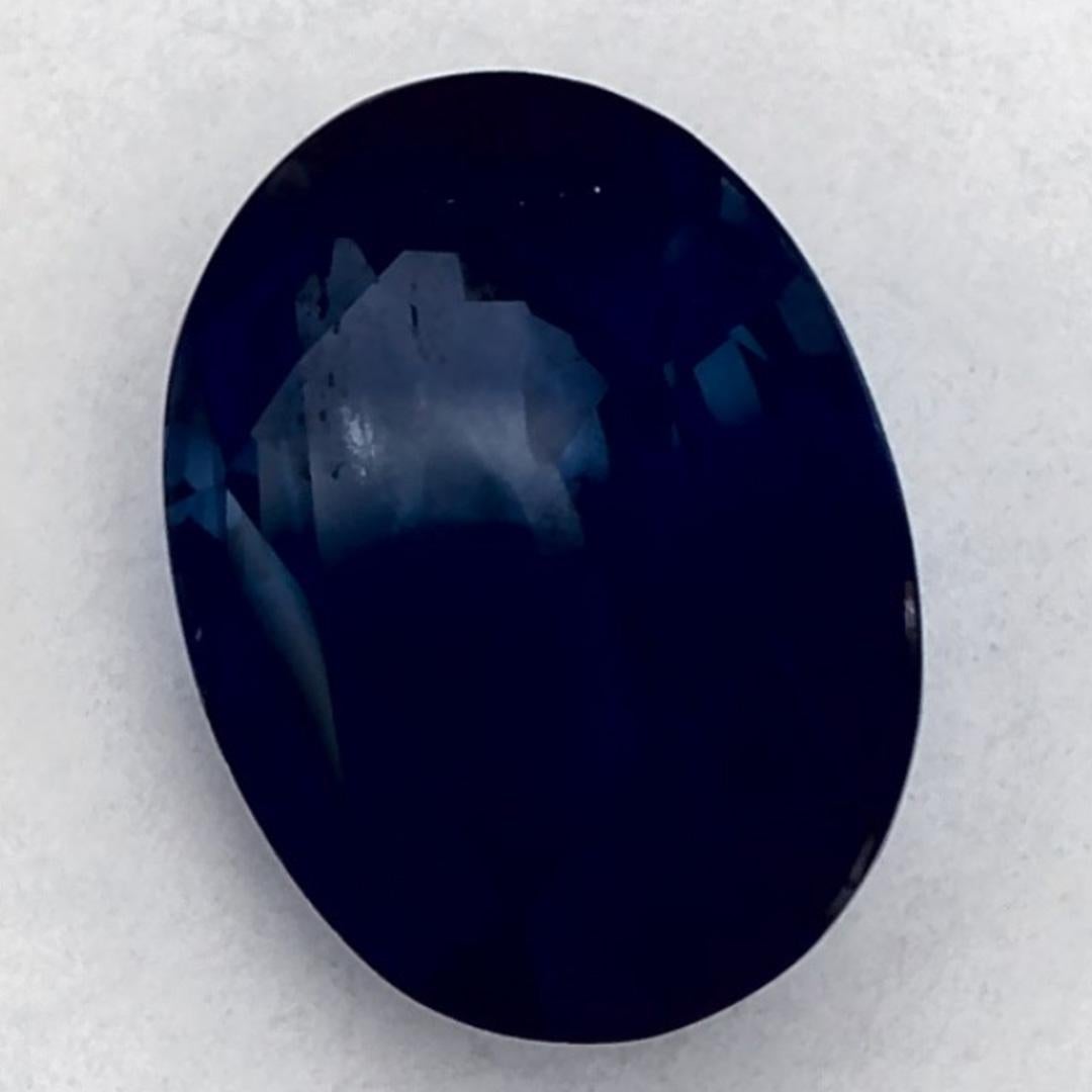 1.41 qt Zafiro Azul Oval Gema Suelta Corte oval en venta
