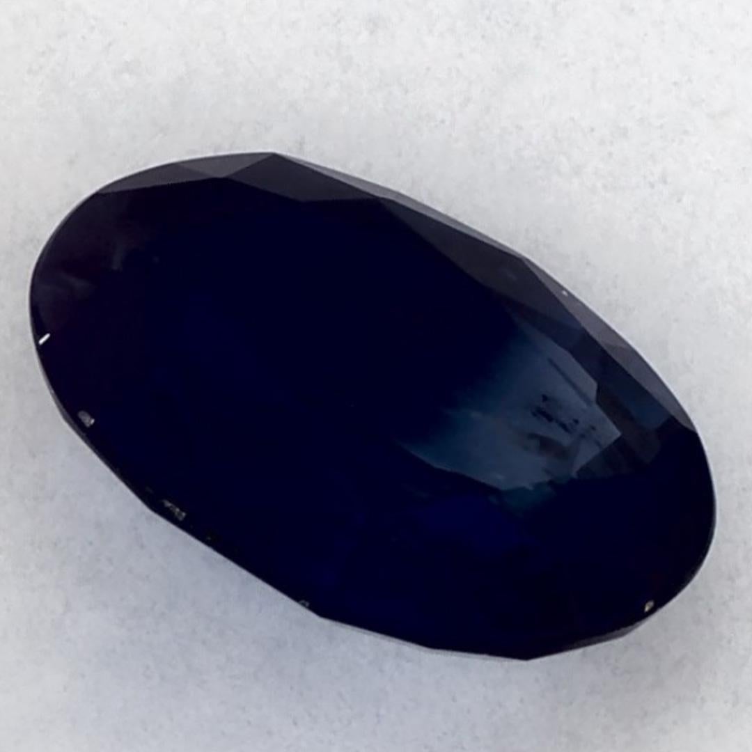 1.41 qt Zafiro Azul Oval Gema Suelta en venta 1