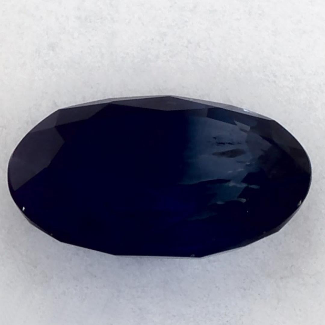 1.41 qt Zafiro Azul Oval Gema Suelta en venta 3