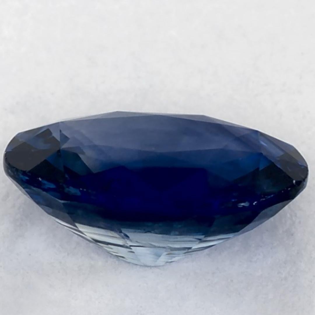1.41 qt Zafiro Azul Oval Gema Suelta en venta 3