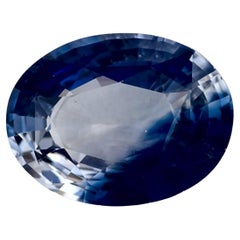1.41 Karat Blauer Saphir Oval Loser Edelstein