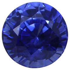 1.41 Carat Blue Sapphire Round GIA Certified Sri Lanka