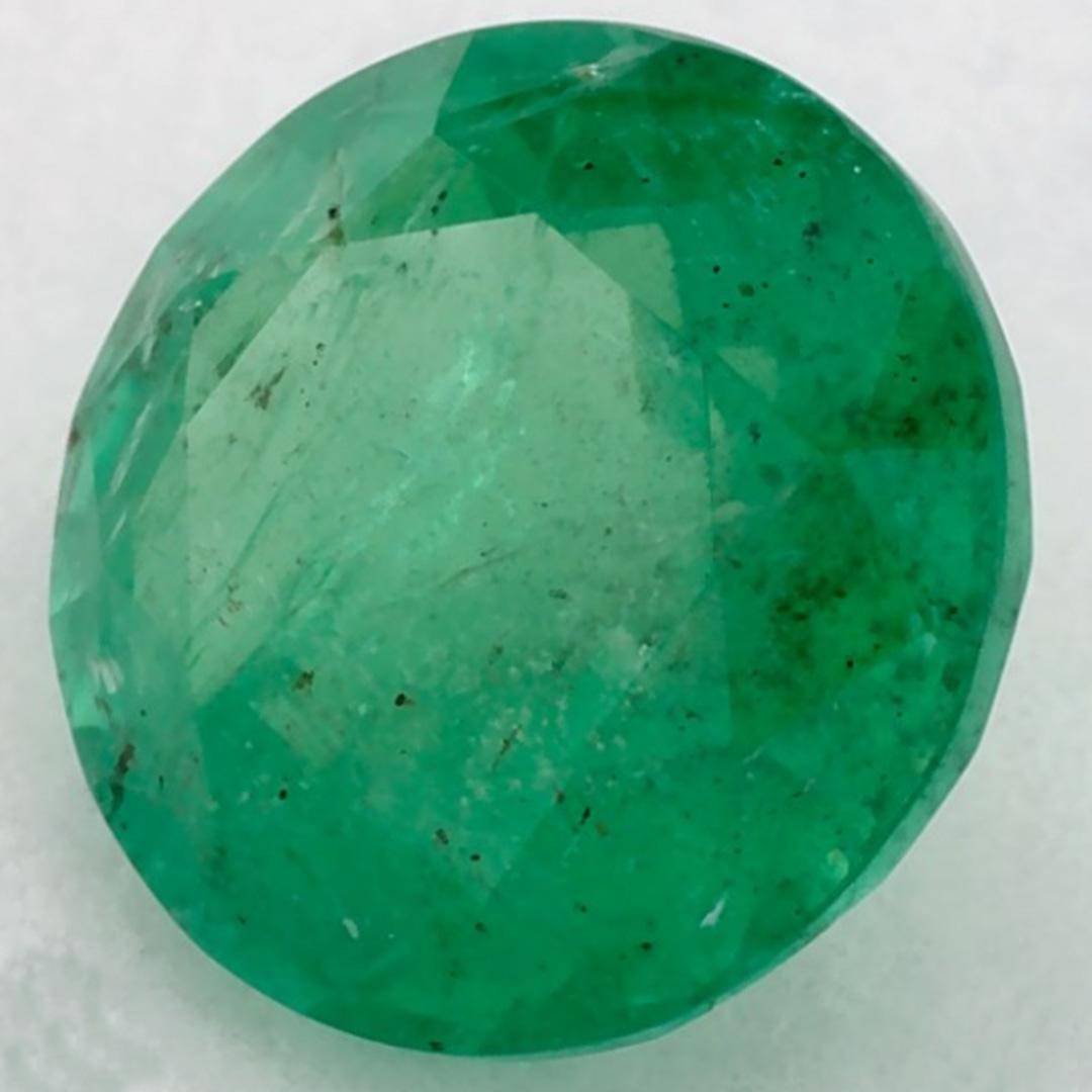 1.41 Ct Smaragd Runde Lose Edelstein (Rundschliff) im Angebot
