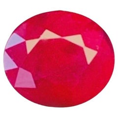 1.41 Ct GRS Zertifikat Natürlicher Burma Rubin Unerhitzt Rot Farbe Auge sauber Qualität
