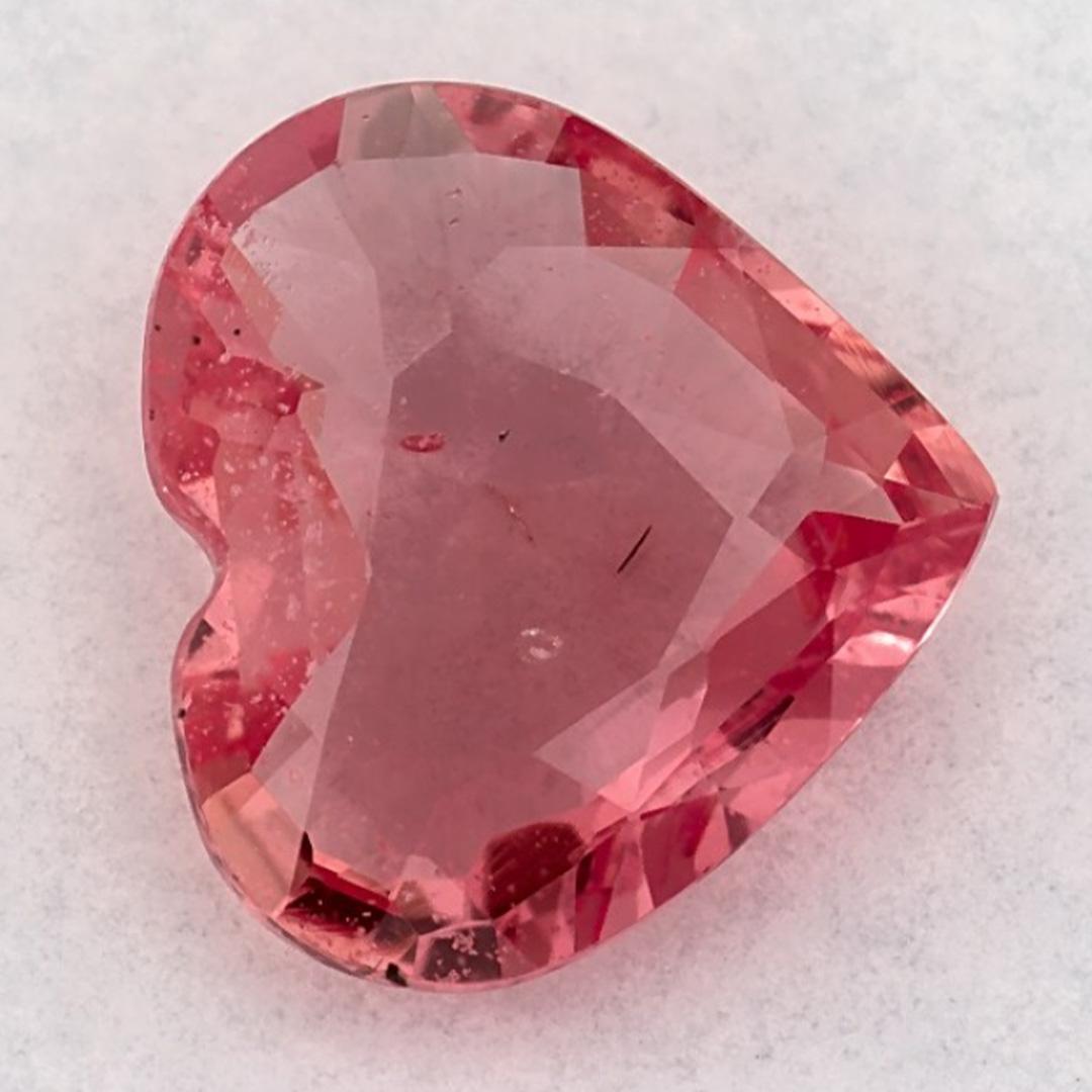 Gemma sciolta con cuore di zaffiro rosa da 1.41 carati In condizioni Nuovo in vendita a Fort Lee, NJ