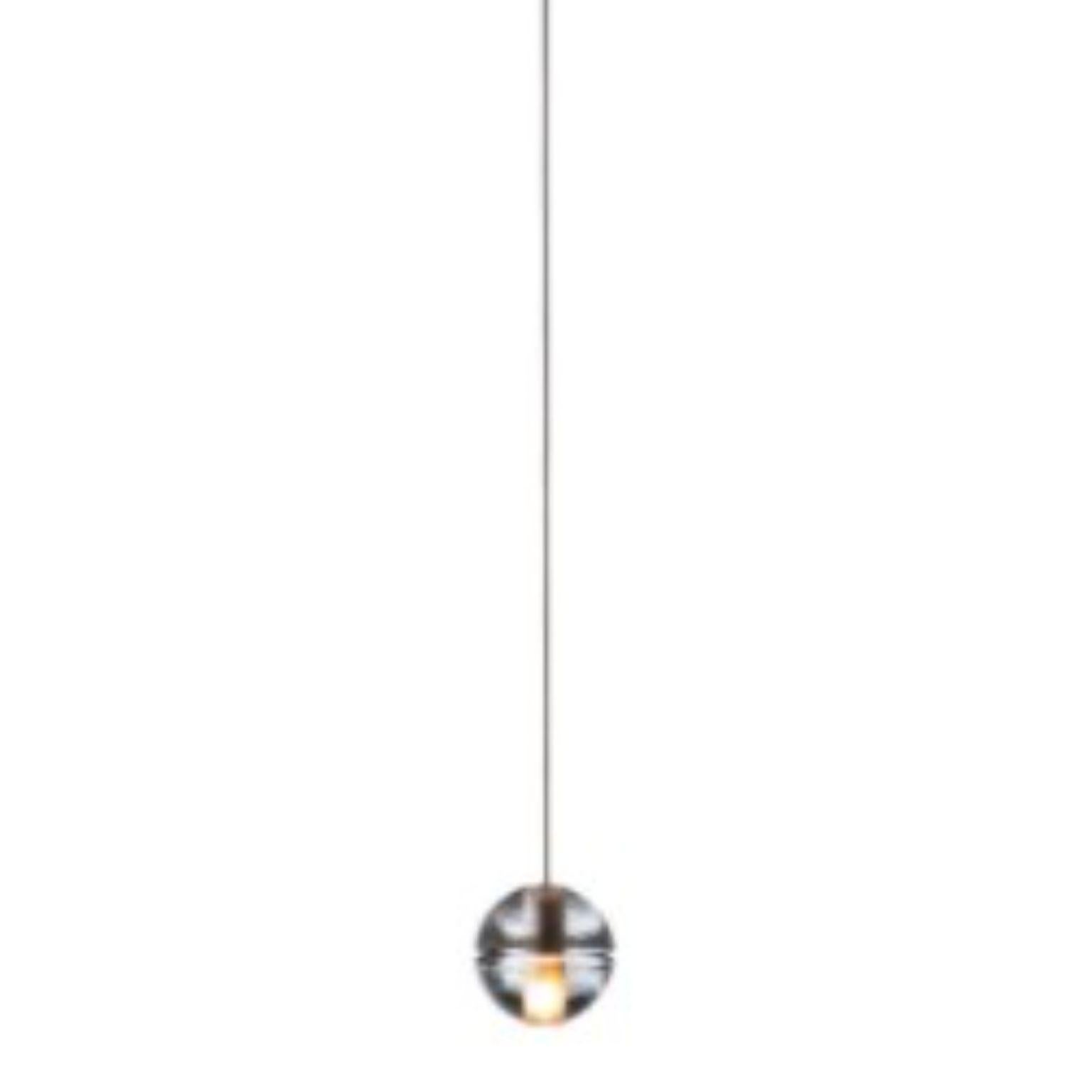 14.1 Single pendant by Bocci
Dimensions: D 11.6 x H 300 cm
Materials: brushed nickel
Weight: 2 kg
Adjustable lengths, Other materials and dimensions can be ordered.

All our lamps can be wired according to each country. If sold to the USA it