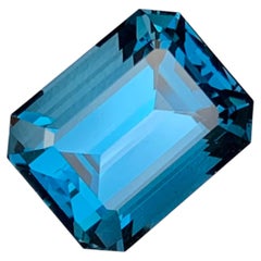 14.10 Carats Natural Faceted London Blue Topaz Gemstone