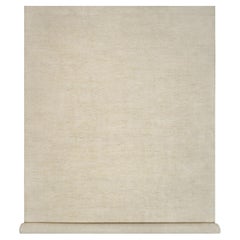 14'10"x22'8" Ivory Modern Plain Design Lori Buft Gabbeh Hand Knotted Wool XL Rug