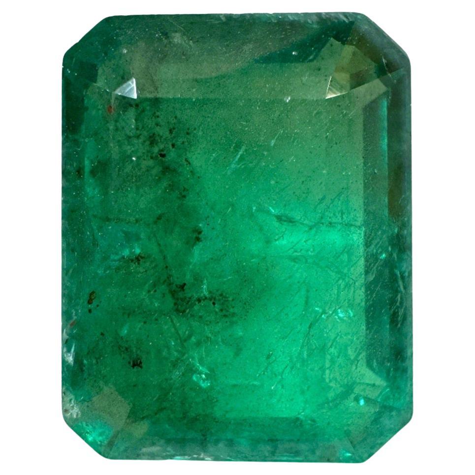 14.13 Carat 16.5x13 Medium Green Zambian Emerald - Emerald Cut May Birthstone