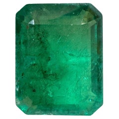 14.13 Carat 16.5x13 Medium Green Zambian Emerald - Emerald Cut May Birthstone