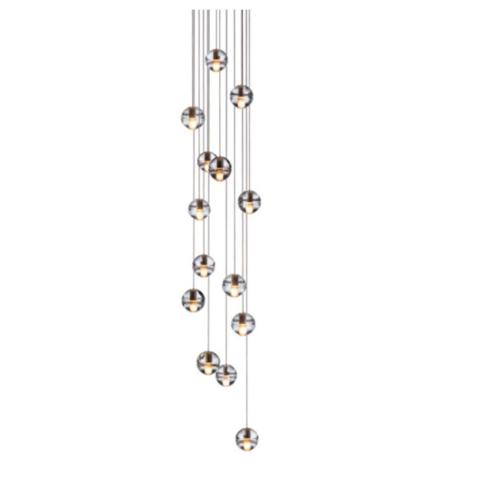 14.14 Round Pendant by Bocci
Dimensions: D50.8 x H300 cm
Materials: white powder coated round canopy
Weight: 37 kg
Available: Round and Rectangle version.

All our lamps can be wired according to each country. If sold to the USA it will be