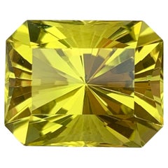 14.15 Carat Natural Loose Green Gold Lemon Quartz Octagon Shape Gemstone (pierre précieuse en forme d'octogone)