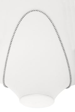 14.16 CT Natural Diamond Necklace 3 Prong G SI 289 Stones 34.2 gr 14K W G