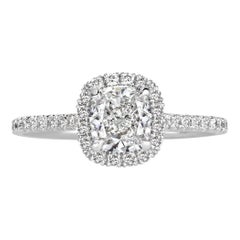 1.41ct Cushion Cut Diamond Engagement Ring