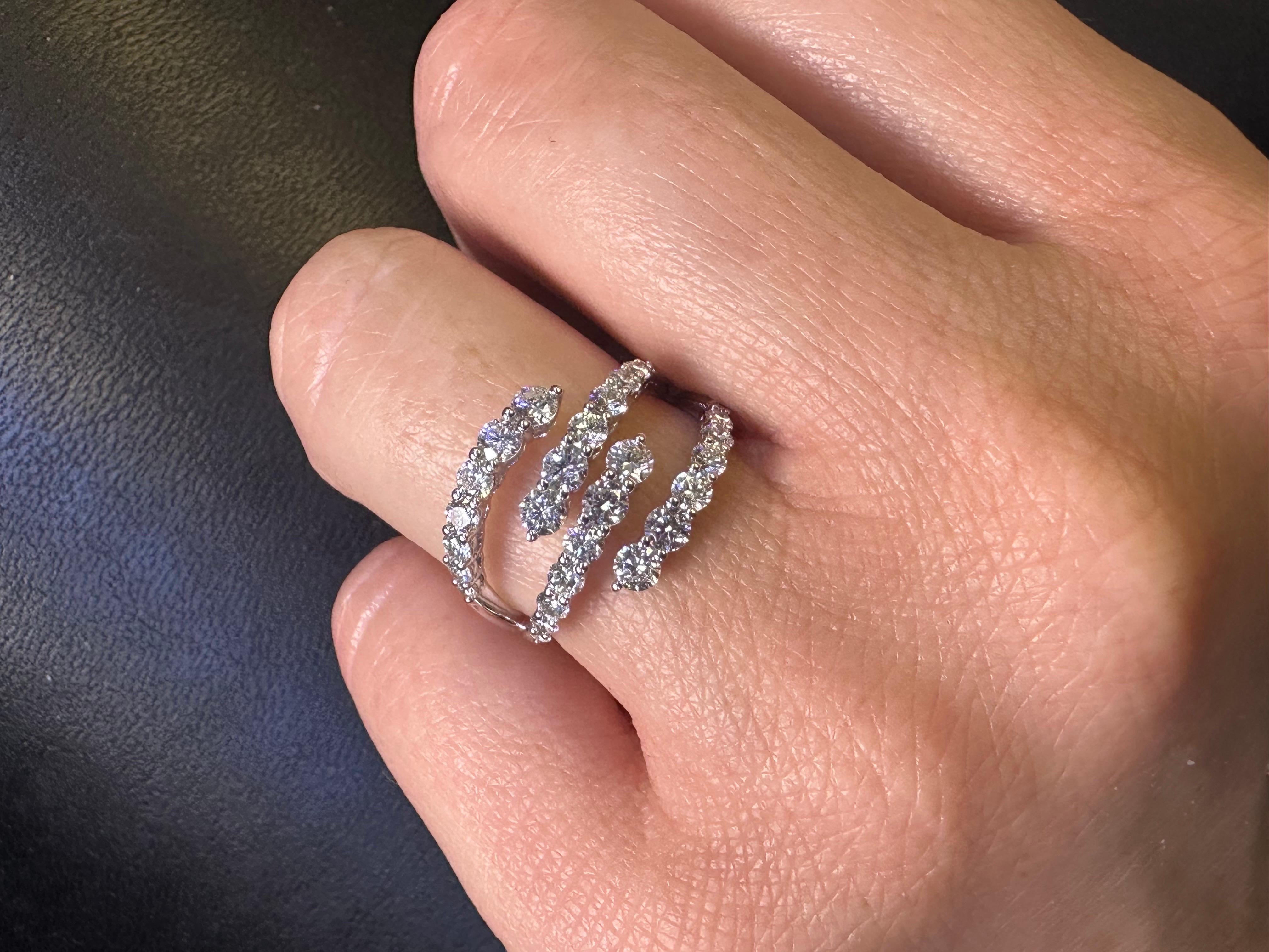 1.41ct diamond ring modern luxury ring fine diamonds VVS DEF  For Sale 2