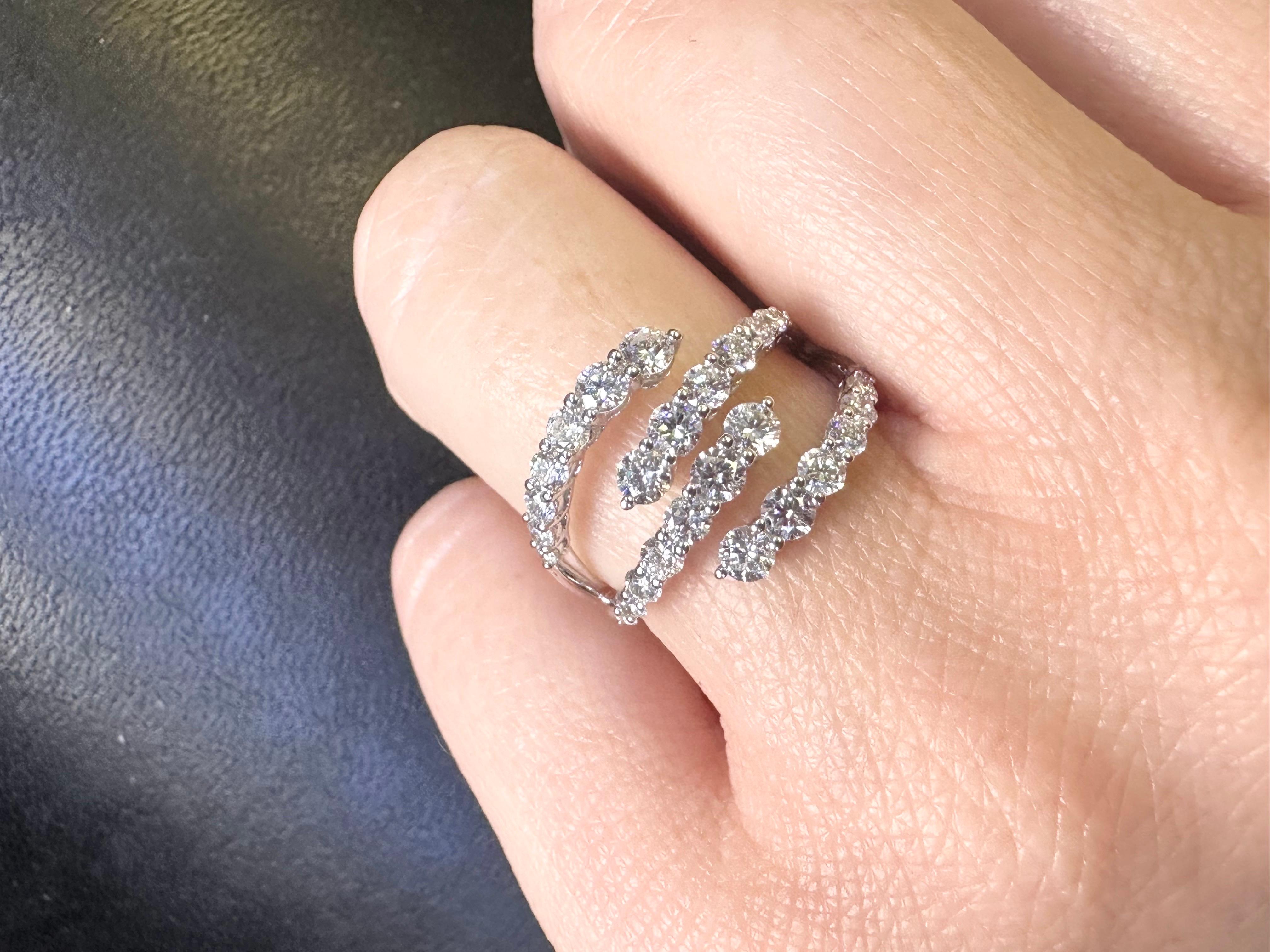 1.41ct diamond ring modern luxury ring fine diamonds VVS DEF  For Sale 4
