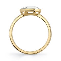 1.41 Carat GIA Certified Portrait Cut Diamond Mounted in an 18 Karat Gold Ring