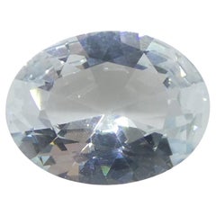 1,41 Karat ovaler blauer Aquamarin aus Brasilien, unerhitzt