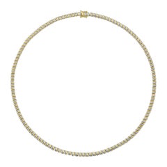 1.41ct Round Brilliant Cut Diamond Necklace in 14K Yellow Gold