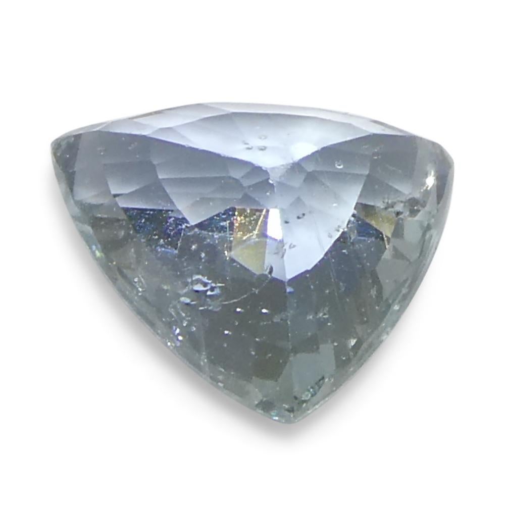 1.41ct Trillion Blue Teal Sapphire from Tanzania, Unheated en vente 5