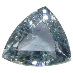 1.41ct Trillion Blue Teal Sapphire from Tanzania, Unheated