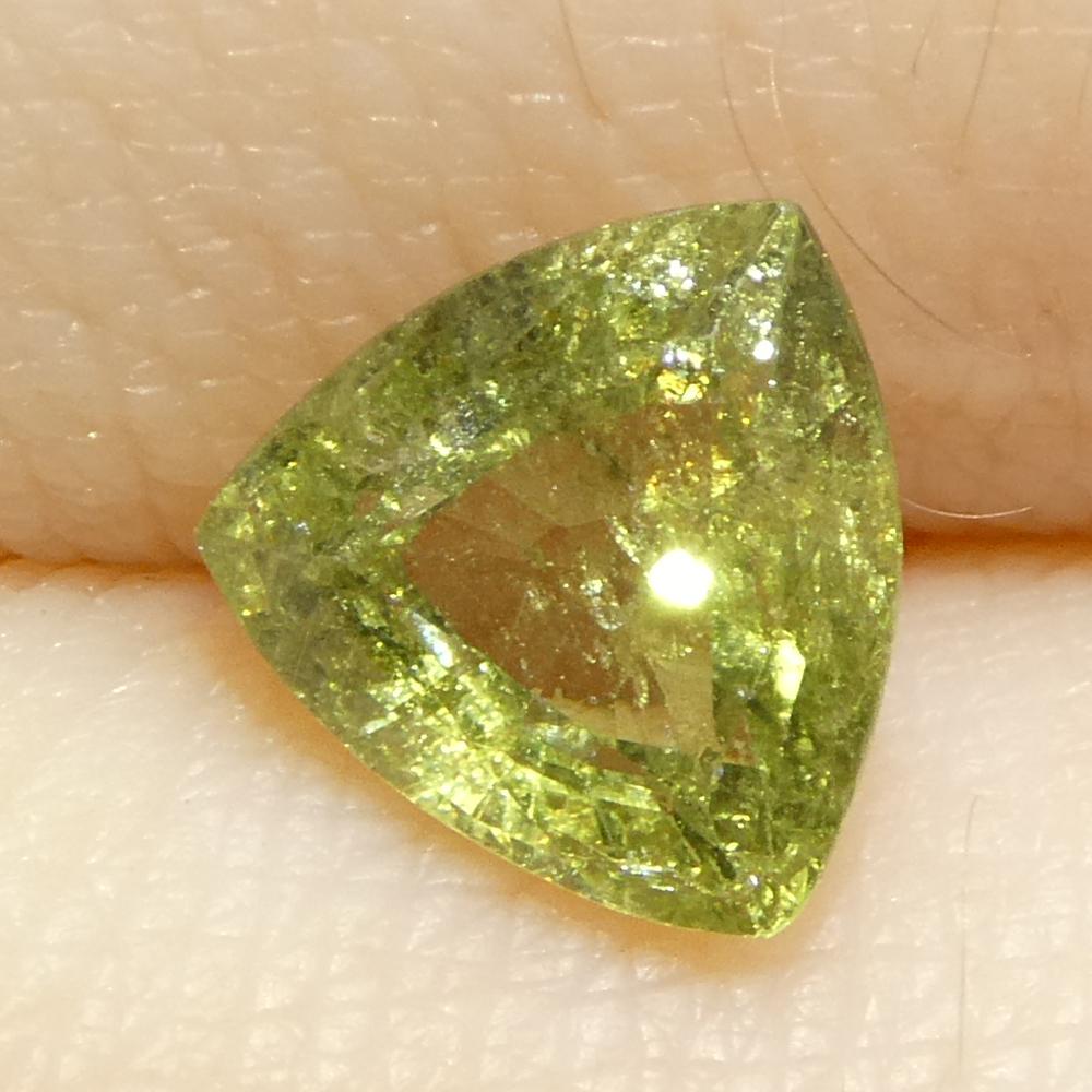 1,41 Karat Trillioner grüner Saphir aus Tansania, unerhitzt im Angebot 7