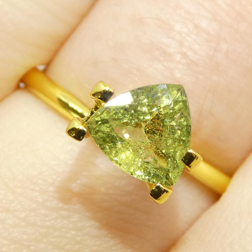 Beschreibung:

Edelstein-Typ: Saphir 
Anzahl von Steinen: 1
Gewicht: 1,41 Karat
Abmessungen: 6,91 x 6,90 x 3,72 mm
Die Form: Billion
Schliffart Krone: Brillantschliff
Schnittstil-Pavillon: Stufenschnitt 
Transparenz: Durchsichtig
Klarheit: Mäßig