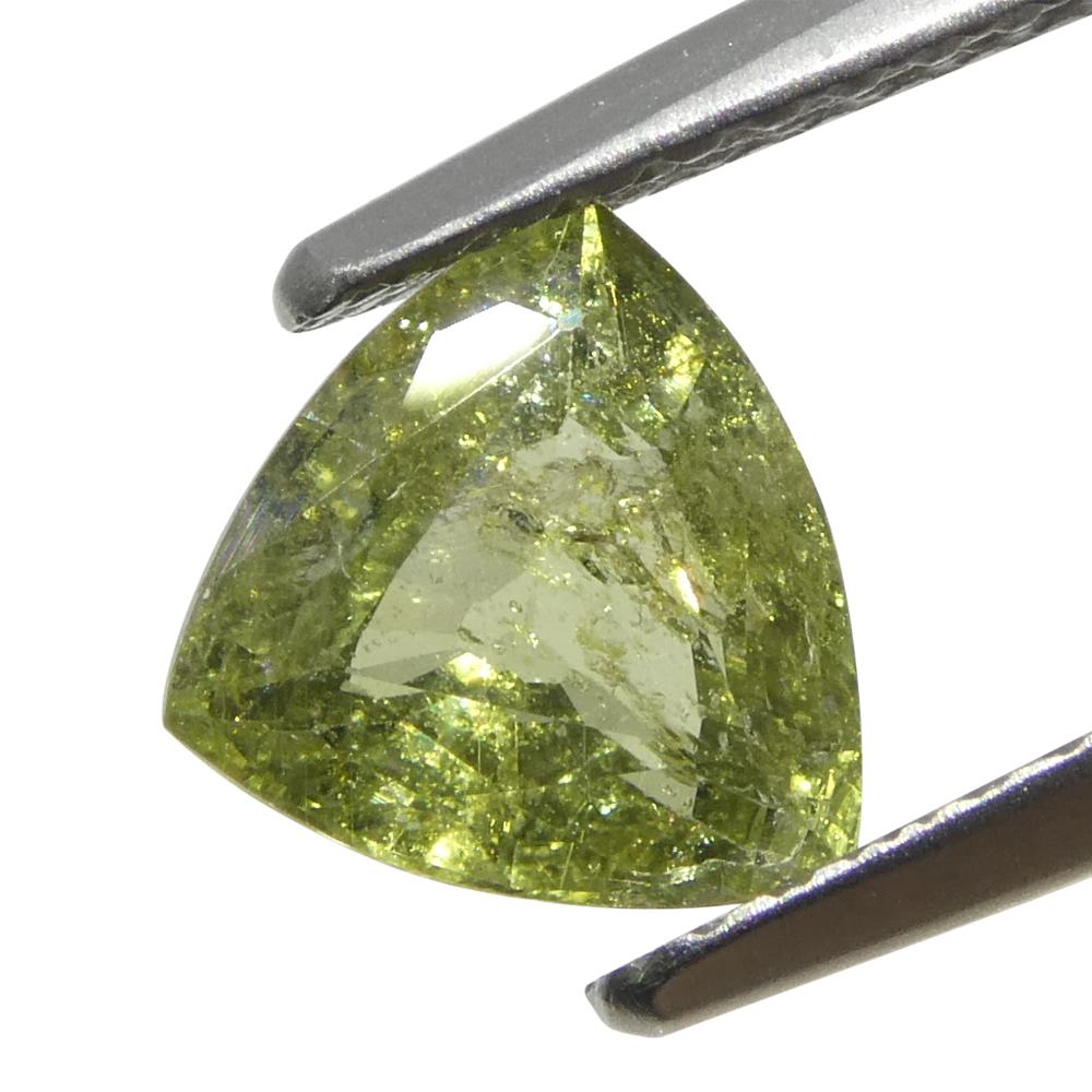 1,41 Karat Trillioner grüner Saphir aus Tansania, unerhitzt im Angebot 5