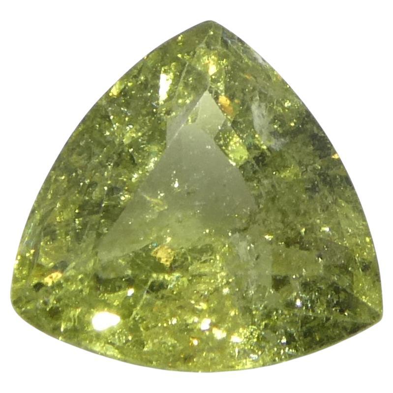 1.41ct Trillion Green Sapphire from Tanzania Unheated