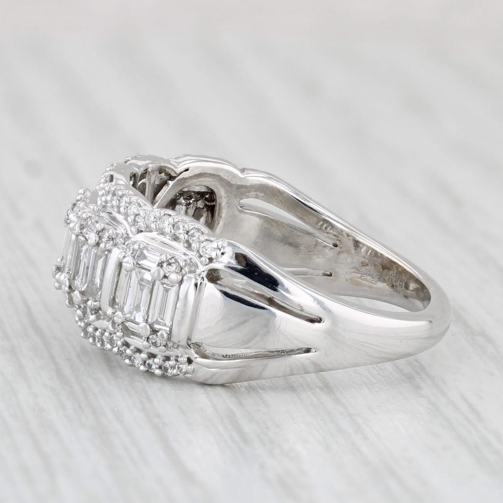 1.41ctw Diamantring 14k Weißgold Größe 8,5 im Zustand „Gut“ im Angebot in McLeansville, NC