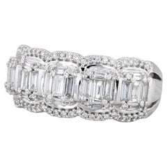 1.41ctw Anillo de Diamantes 14k Oro Blanco Talla 8.5