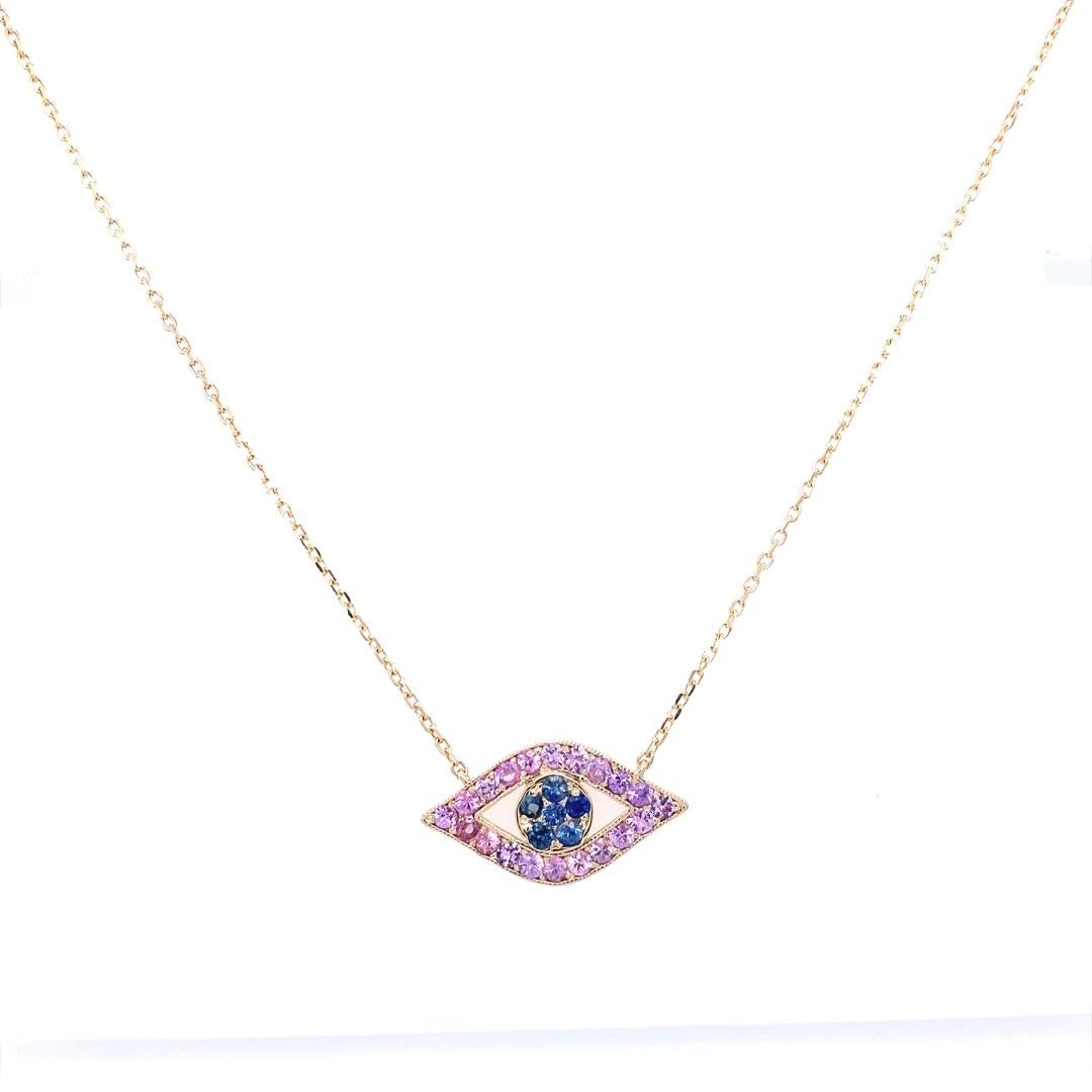 Evil Eye necklace is a stunning piece of jewelry that is rising in popularity. As a protective barrier evil eye necklace was created to stare back at the eyes of harm. It is believed to mirror back the blue of the evil eye and thus mystify it.