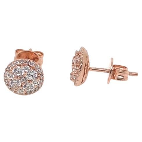 A sparkling, versatile pair of stud earrings, which will take you effortlessly from desk to disco.

Composed of 925 sterling silver with a 14kt rose gold finish.

Also available with a white high gloss rhodium or 14kt yellow gold finish.

At Lustre