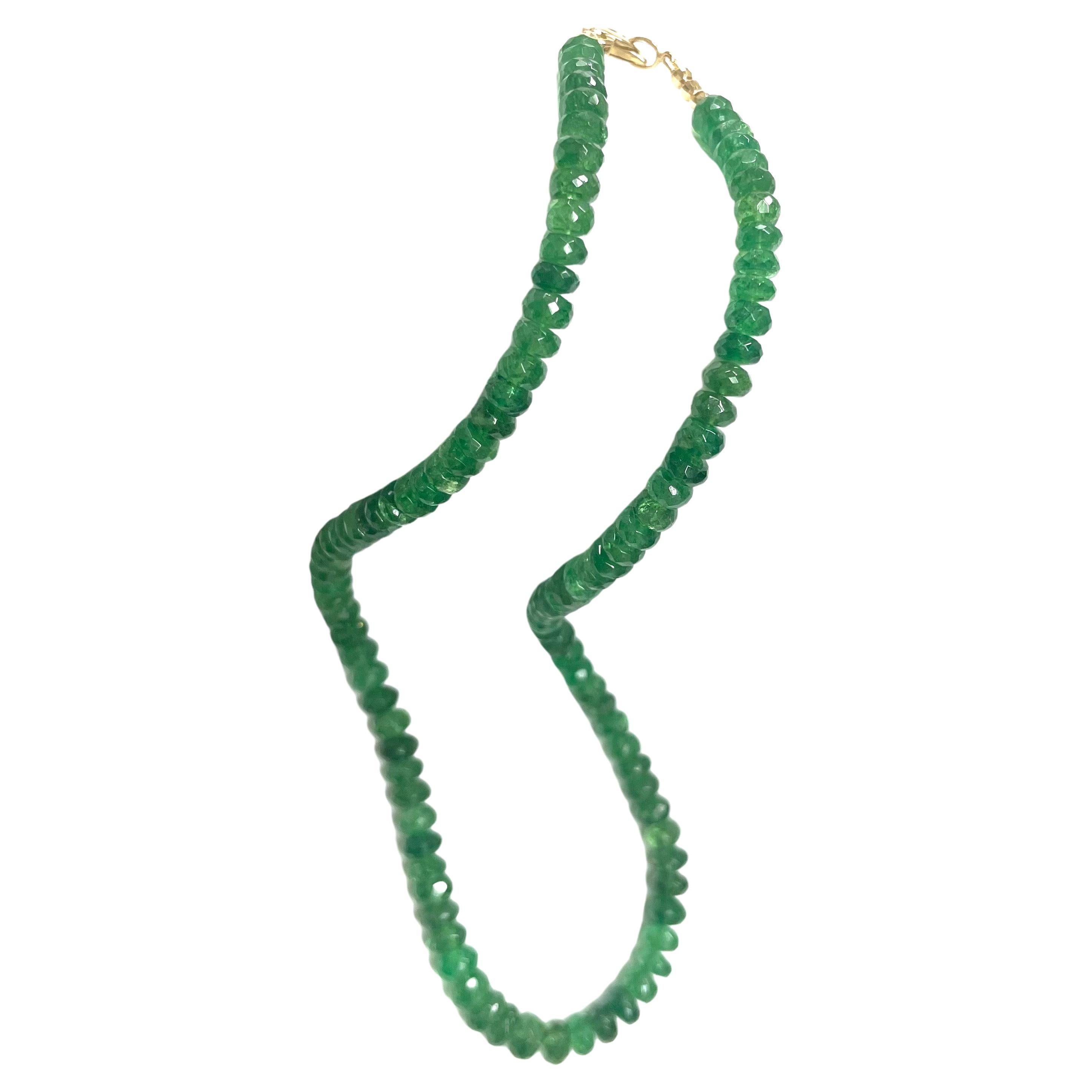 Women's  142 Carats Green Tsavorite Paradizia Necklace For Sale