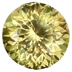 1.42 Carats Yellow Chrysoberyl Stone Round Cut Natural Sri Lankan Gemstone