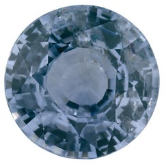1.42 Karat Blauer runder Saphir, loser Edelstein