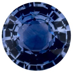 1.42 Ct Blue Sapphire Round Loose Gemstone