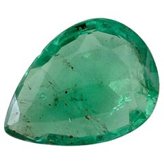 1.42 Ct Emerald Pear Loose Gemstone