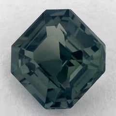 1.42 Ct Green Sapphire Octagon Loose Gemstone