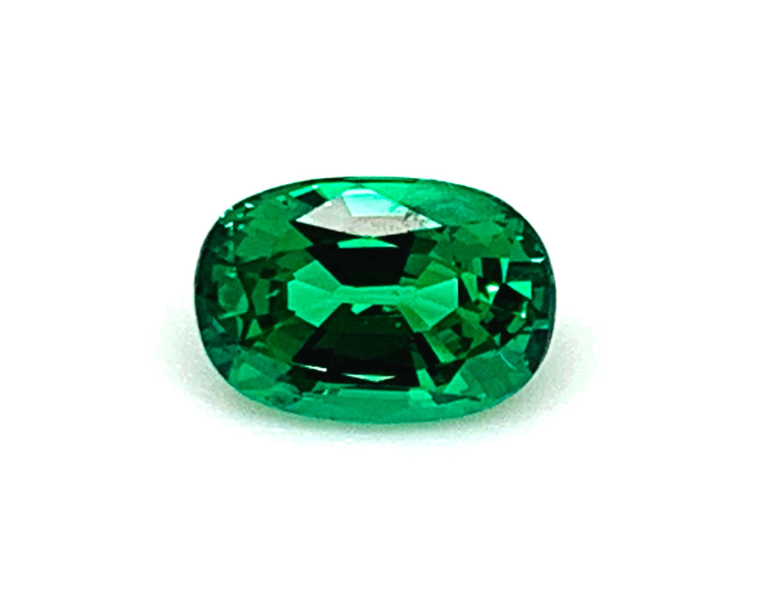 This tsavorite oval is an absolute gem! Whether you're looking for spring, summer, or holiday green, no other gemstone seems to capture the perfect shade of green for all seasons the way tsavorite garnets can. This gemstone is a stunning shade of