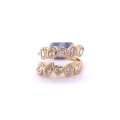 1.42 Multi Shape Diamond Ring, Bezel Set in 18k Gold