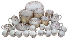 142 Pc Ancestral Minton Bone China Service de vaisselle pour 22 thé Angleterre 376